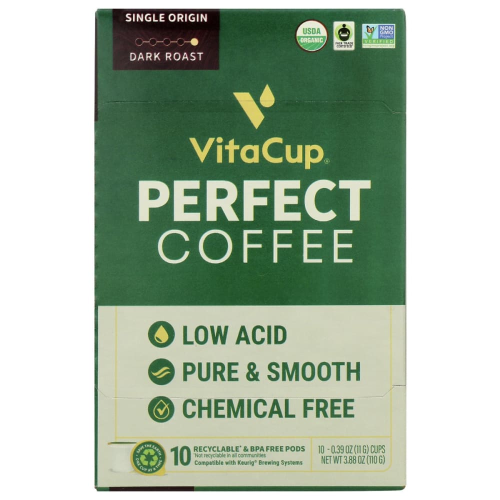 VITACUP: Coffee Pods Perfect Blnd 3.88 oz (Pack of 2) - Beverages > Coffee Tea & Hot Cocoa - VITACUP