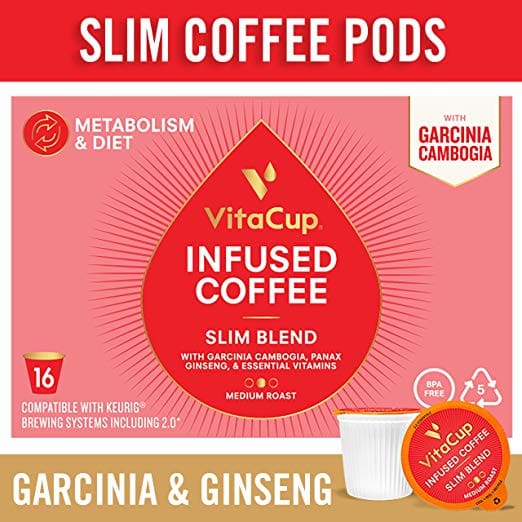 VITACUP: Coffee Pods Slim Blend 10 pc (Pack of 2) - Grocery > Beverages > Coffee Tea & Hot Cocoa - VITACUP