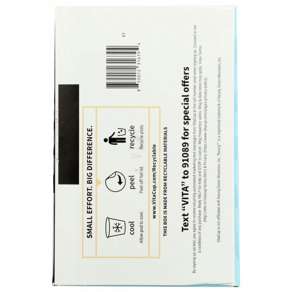 VITACUP Grocery > Beverages > Coffee, Tea & Hot Cocoa VITACUP Keto Max Organic Coffee Pods, 12 pc