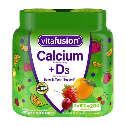 Vitafusion 500mg Calcium Gummy Vitamins for Adults 2 pk./100 ct. - Home/Health & Beauty/Vitamins & Supplements/Women’s Vitamins/ -