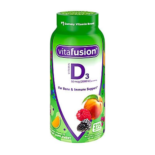 Vitafusion D3 Gummy Vitamin 275 ct. - Home/Health & Wellness/Vitamins & Supplements/Vitamins A-Z/ - Vitafusion