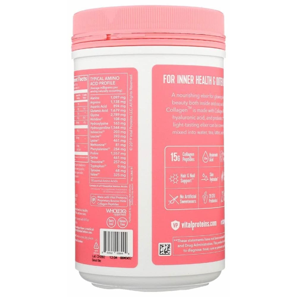 VITAL PROTEINS Vital Proteins Collagen Beaty Strbry Lmn, 9.6 Oz