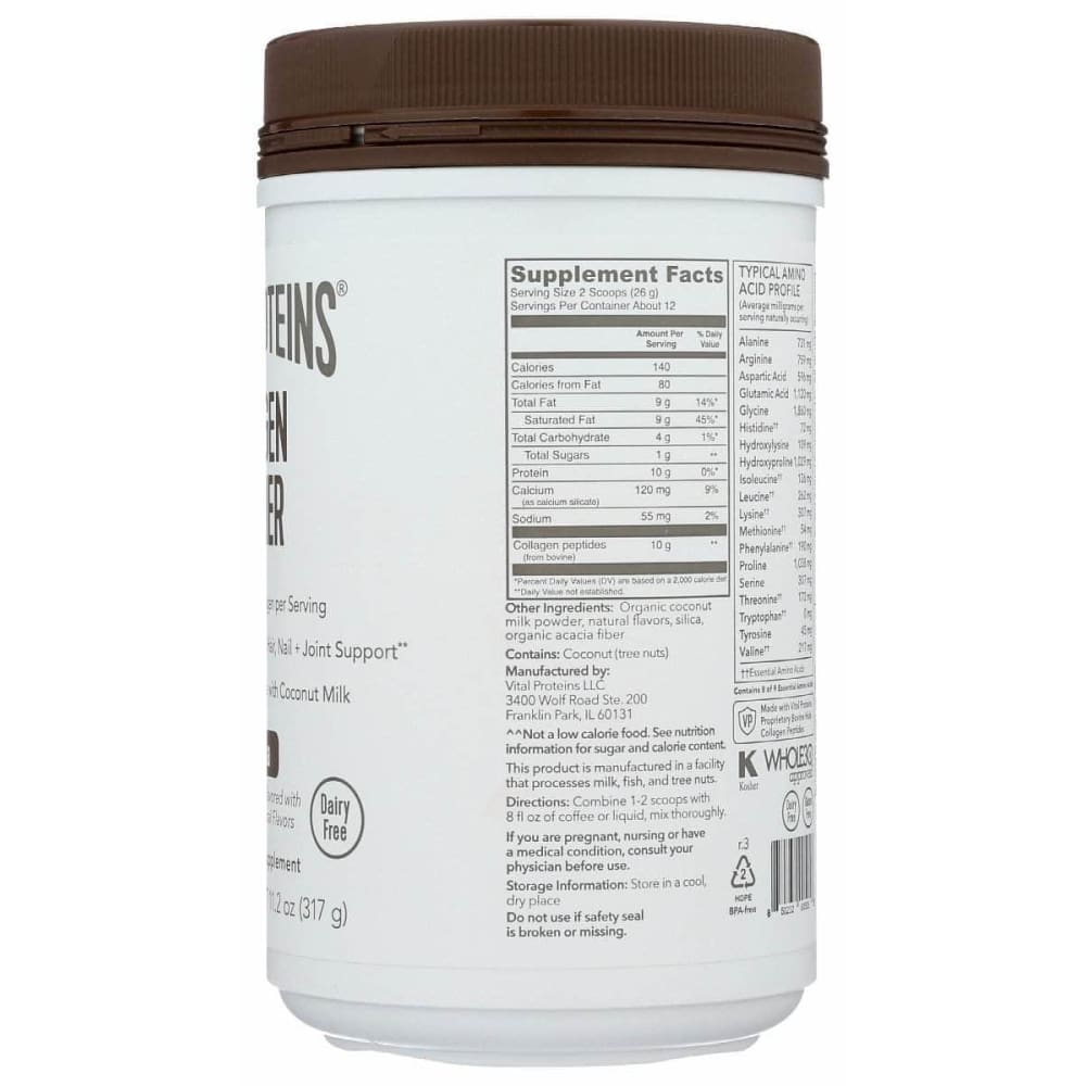 VITAL PROTEINS Vital Proteins Collagen Creamer Mocha, 11.2 Oz