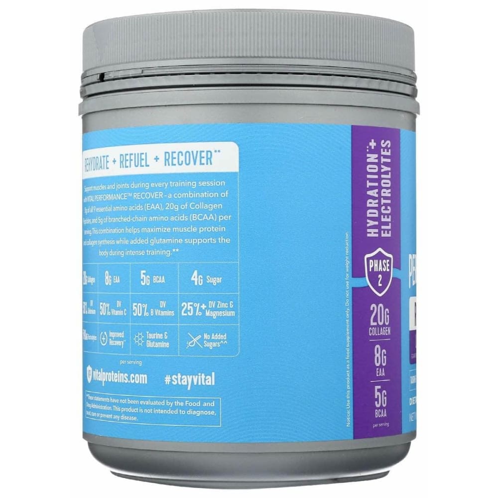 VITAL PROTEINS Vital Proteins Vital Performance Recover Lemon Grape, 28.3 Oz