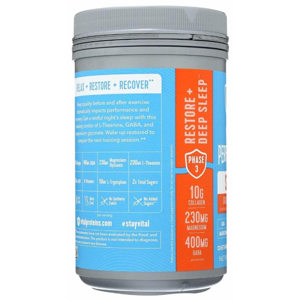 VITAL PROTEINS Vital Proteins Vital Performance Sleep Orange Vanilla, 13.6 Oz