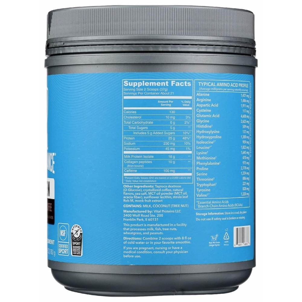 VITAL PROTEINS Vital Proteins Protein Powder Coffee, 27.6 Oz