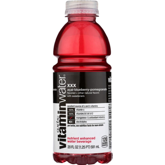 VITAMIN WATER: XXX Acai Blueberry Pomegranate Water 20 fo (Pack of 6) - Grocery > Beverages > Water - VITAMIN WATER