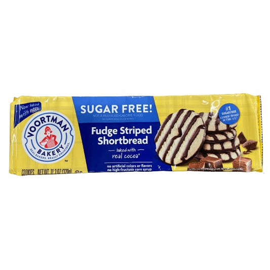 Voortman VOORTMAN Bakery Sugar Free Fudge Striped Shortbread Cookies 11.3 oz