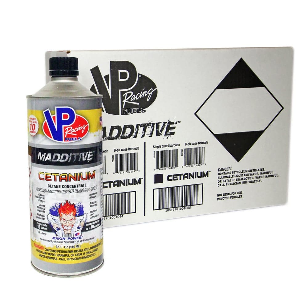 VP Racing Maddative Cetanium Cetane Concentrate (8-pack / 32-ounce bottles) - Engine Oil & Fluids - VP