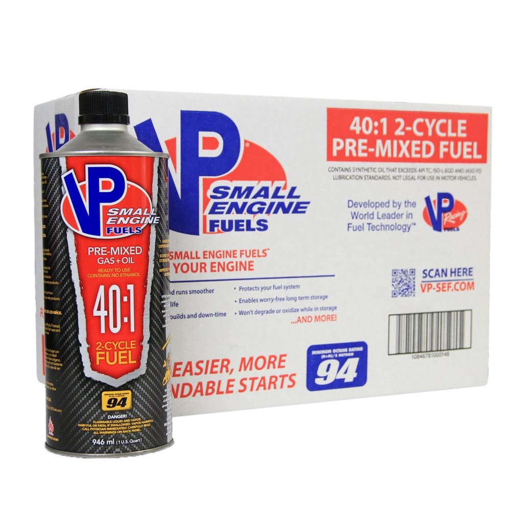 VP Small Engine Fuels 40:1 Premixed Fuel (8-pack/32oz bottles) - Engine Oil & Fluids - VP