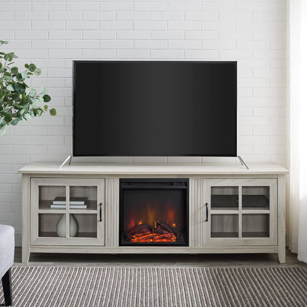 W. Trends W. Trends 70 Fireplace TV Console for TVs up to 85 - Birch - Home/Furniture/TV Stands & Media Centers/TV Stands/ - W. Trends