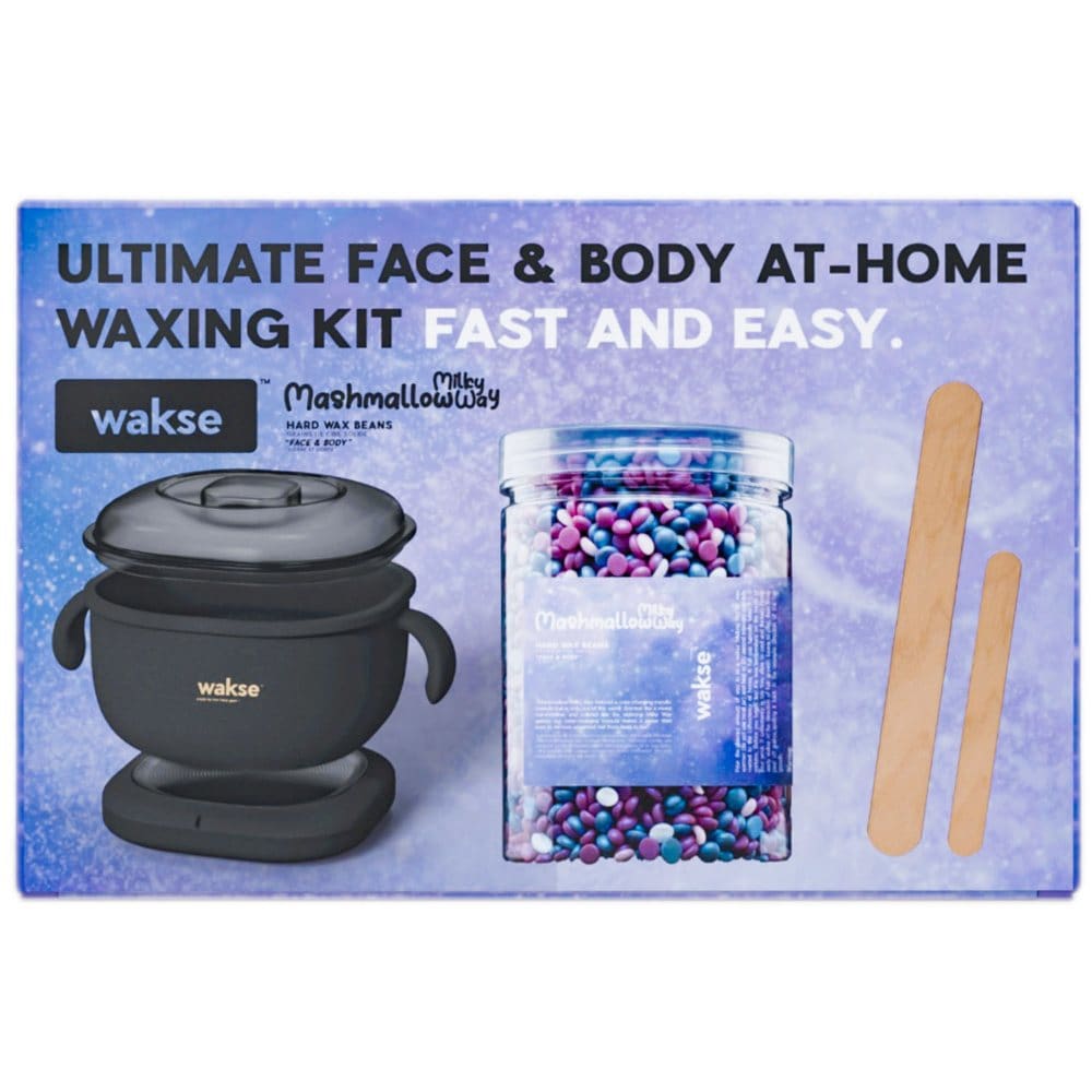 Wakse Ultimate At-Home Waxing Kit for Face & Body - Razors Shaving & Hair Removal - Wakse