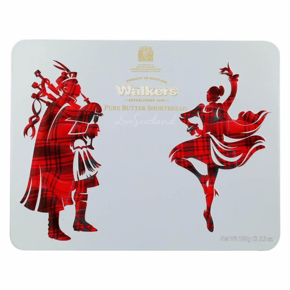 WALKERS Grocery > Snacks > Cookies > Cookies WALKERS Shortbread Piper Dncr Tin, 5.3 oz