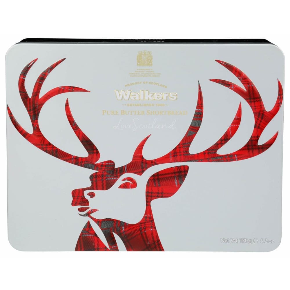 WALKERS Grocery > Snacks > Cookies WALKERS Shortbread Stag Icon Tin, 5.3 oz