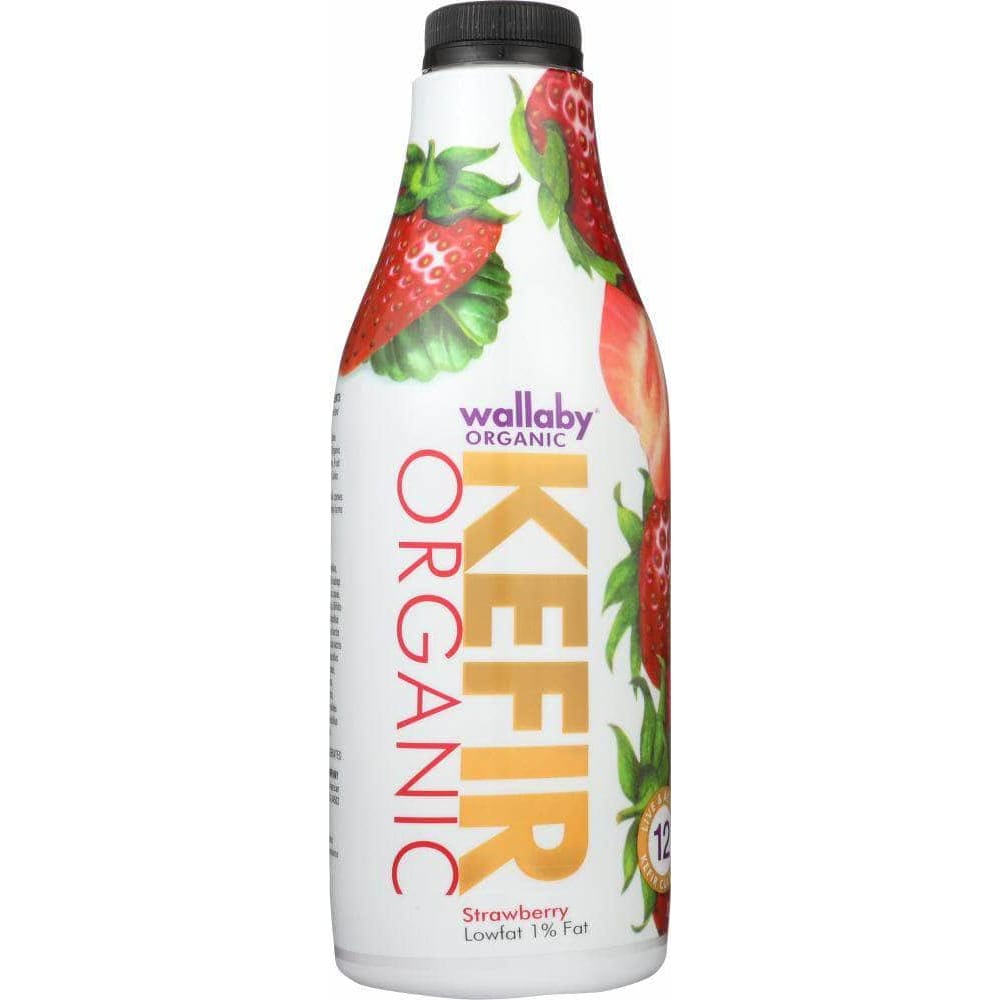 Wallaby Organic Wallaby Organic Aussie Kefir Lowfat Strawberry, 32 oz