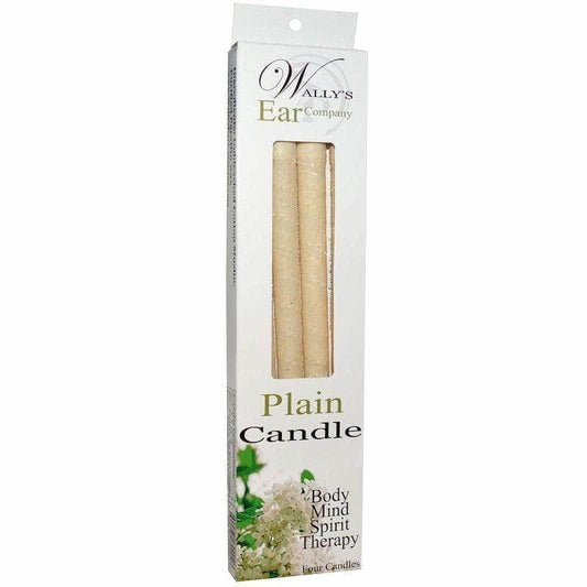 WALLYS NATURAL Wally Ear Candle Natural Paraffin, 4 Pack