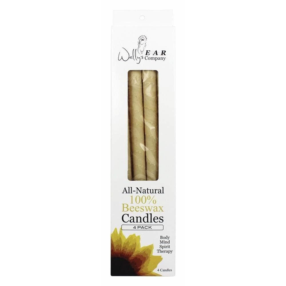 WALLYS NATURAL Wally'S Natural Products Unscented Beeswax Ear Candle, 4 Candles