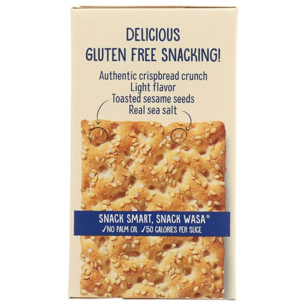 WASA Grocery > Snacks > Crackers > Crispbreads & Toasts WASA Gluten Free Sesame and Sea Salt, 6.1 oz