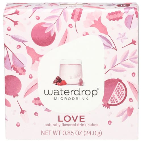 WATERDROP: Water Enh Microdrnk Love 0.85 fo (Pack of 2) - Beverages > Water - WATERDROP