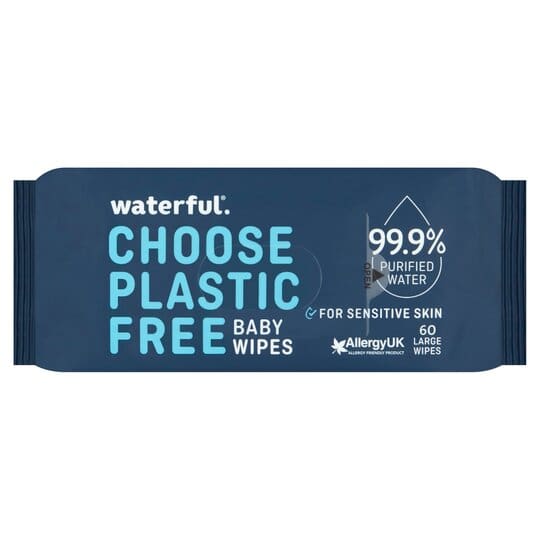 WATERFUL: Water Baby Wipes 60 ea (Pack of 5) - Baby > Baby Care - WATERFUL
