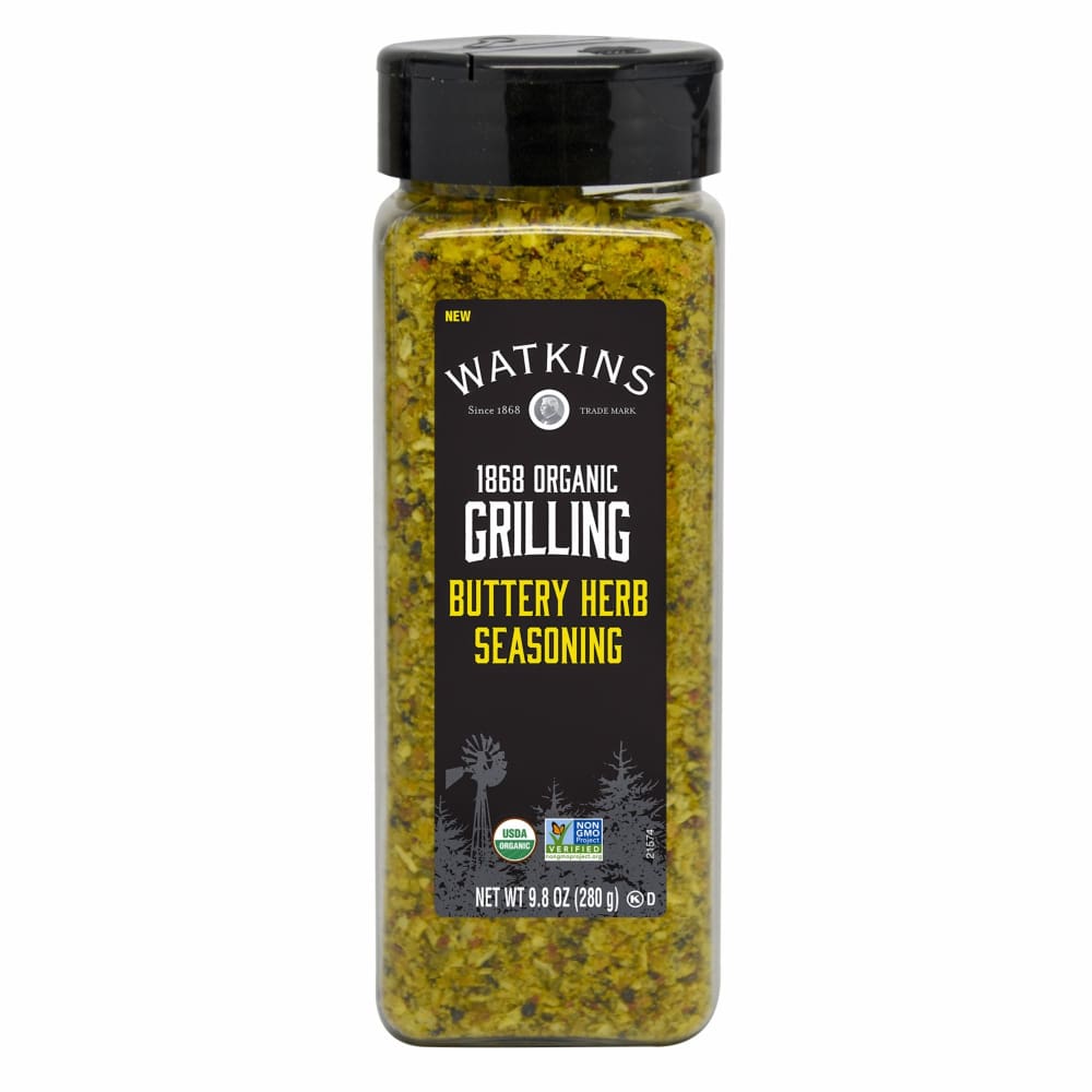 Watkins 1868 Organic Grilling Buttery Herb Seasoning 9.8 oz. - Home/Grocery Household & Pet/Canned & Packaged Food/Baking & Cooking