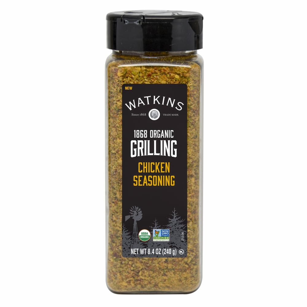 Watkins 1868 Organic Grilling Chicken Seasoning 8.4 oz. - Home/Grocery Household & Pet/Canned & Packaged Food/Baking & Cooking Needs/Herbs