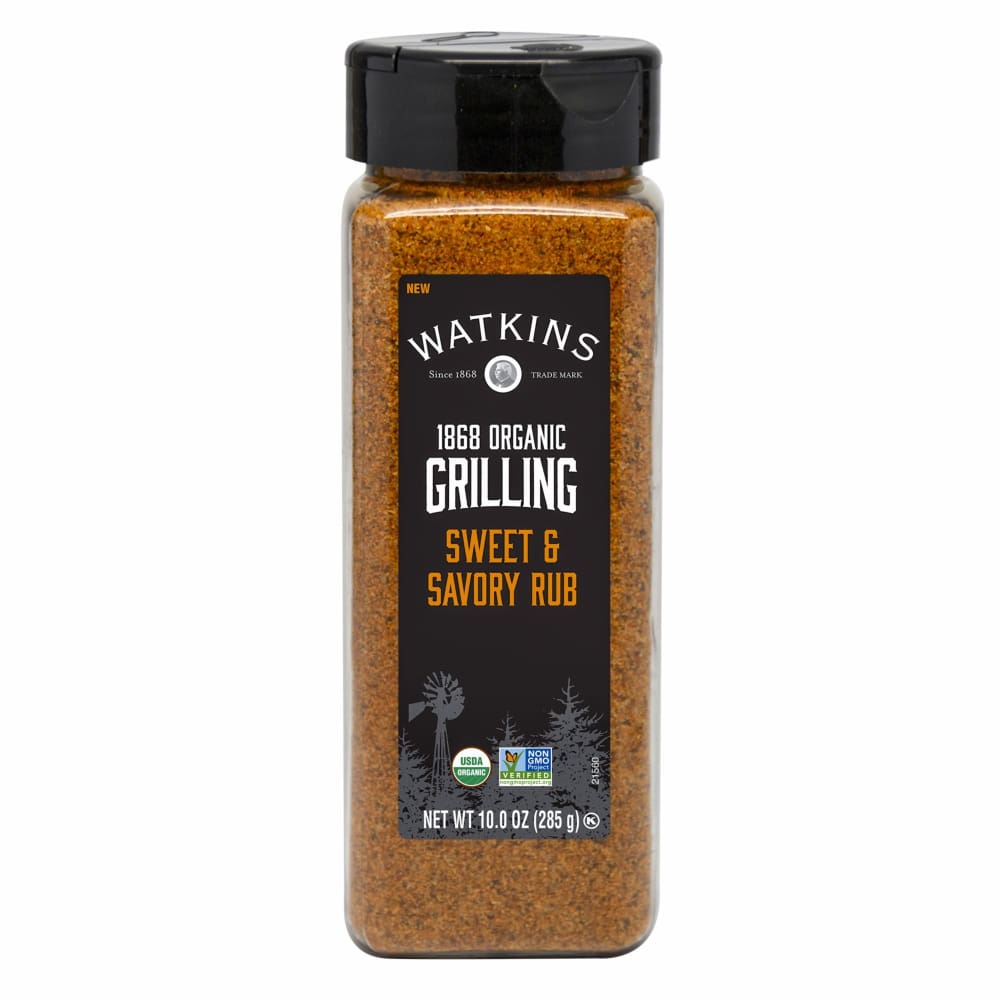 Watkins 1868 Organic Grilling Sweet & Savory Rub 10 oz. - Home/Grocery Household & Pet/Canned & Packaged Food/Baking & Cooking Needs/Herbs