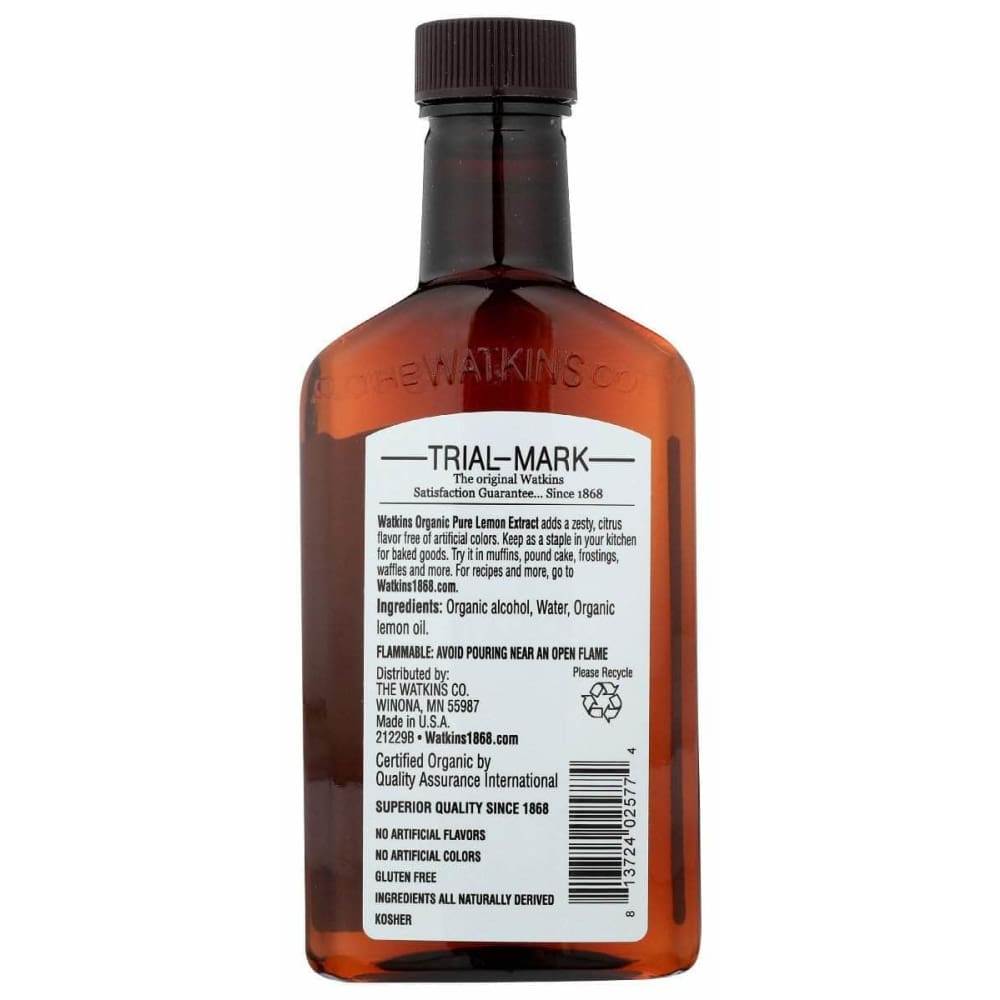 WATKINS Watkins Extract Lemon Pure Org, 4 Fo