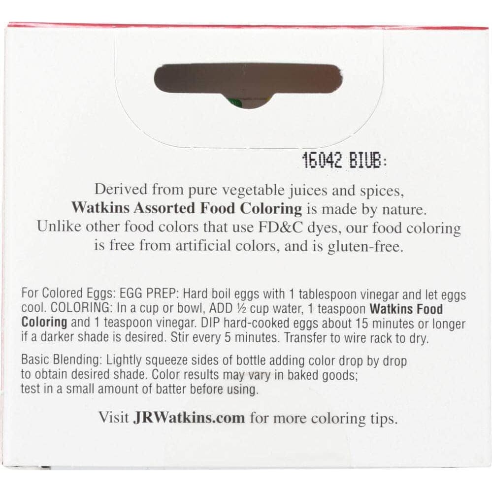 Watkins Watkins FOOD COLORING ASSRTD 4PK (1.200 FO)