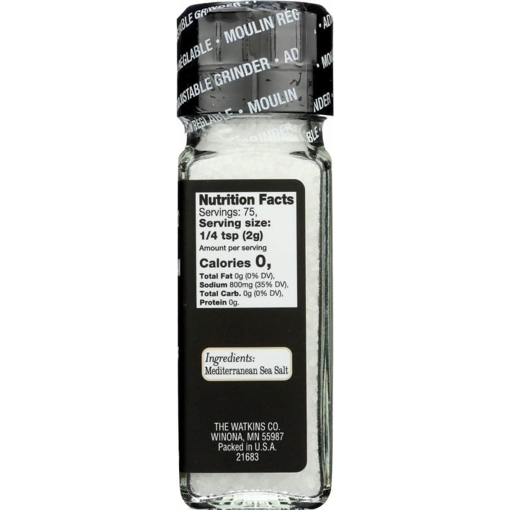 WATKINS Watkins Mediterranean Sea Salt Grinder, 5.3 Oz