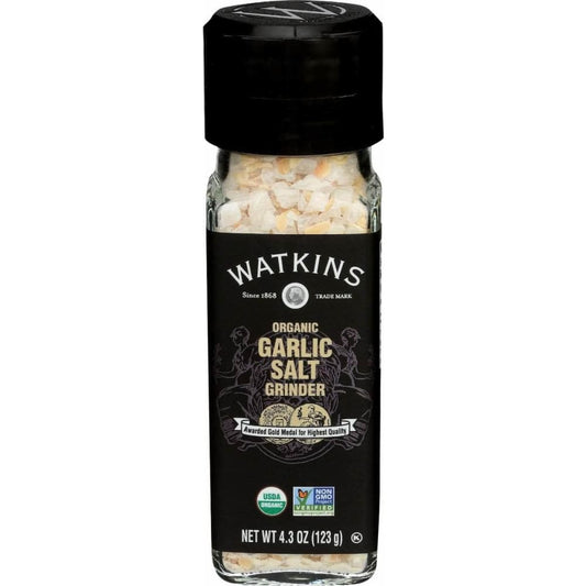 WATKINS Watkins Organic Garlic Salt Grinder, 4.3 Oz
