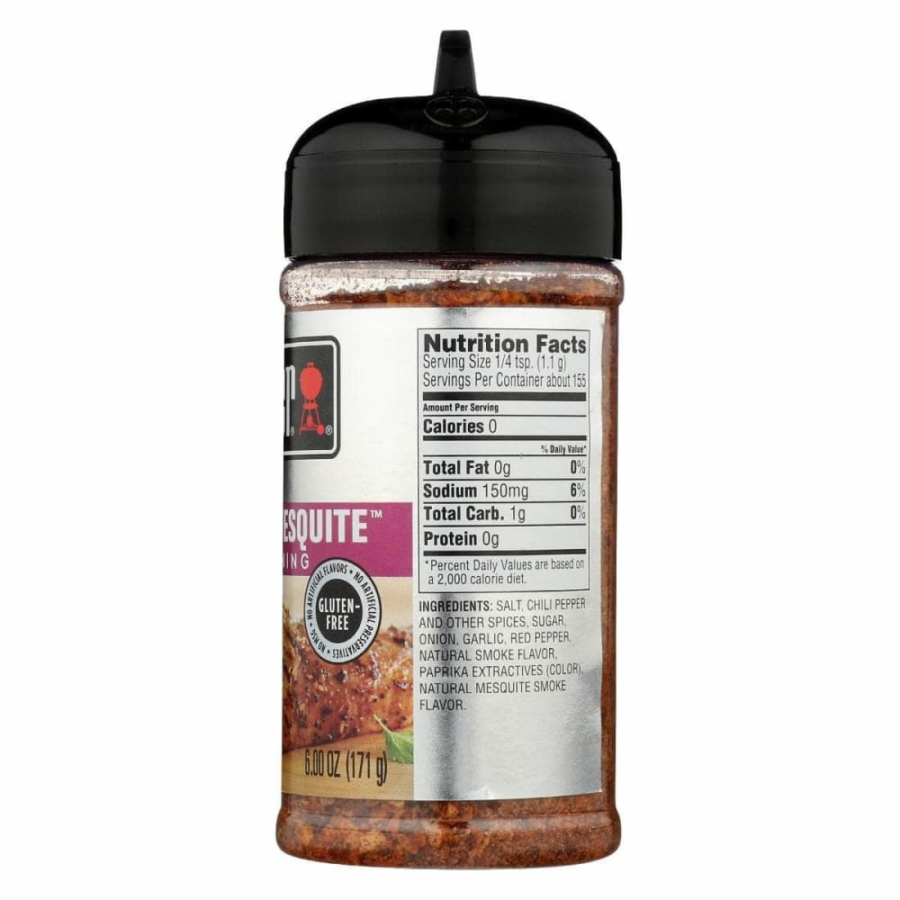 WEBER Grocery > Cooking & Baking > Seasonings WEBER Ssnng Smokey Msqute, 6 oz