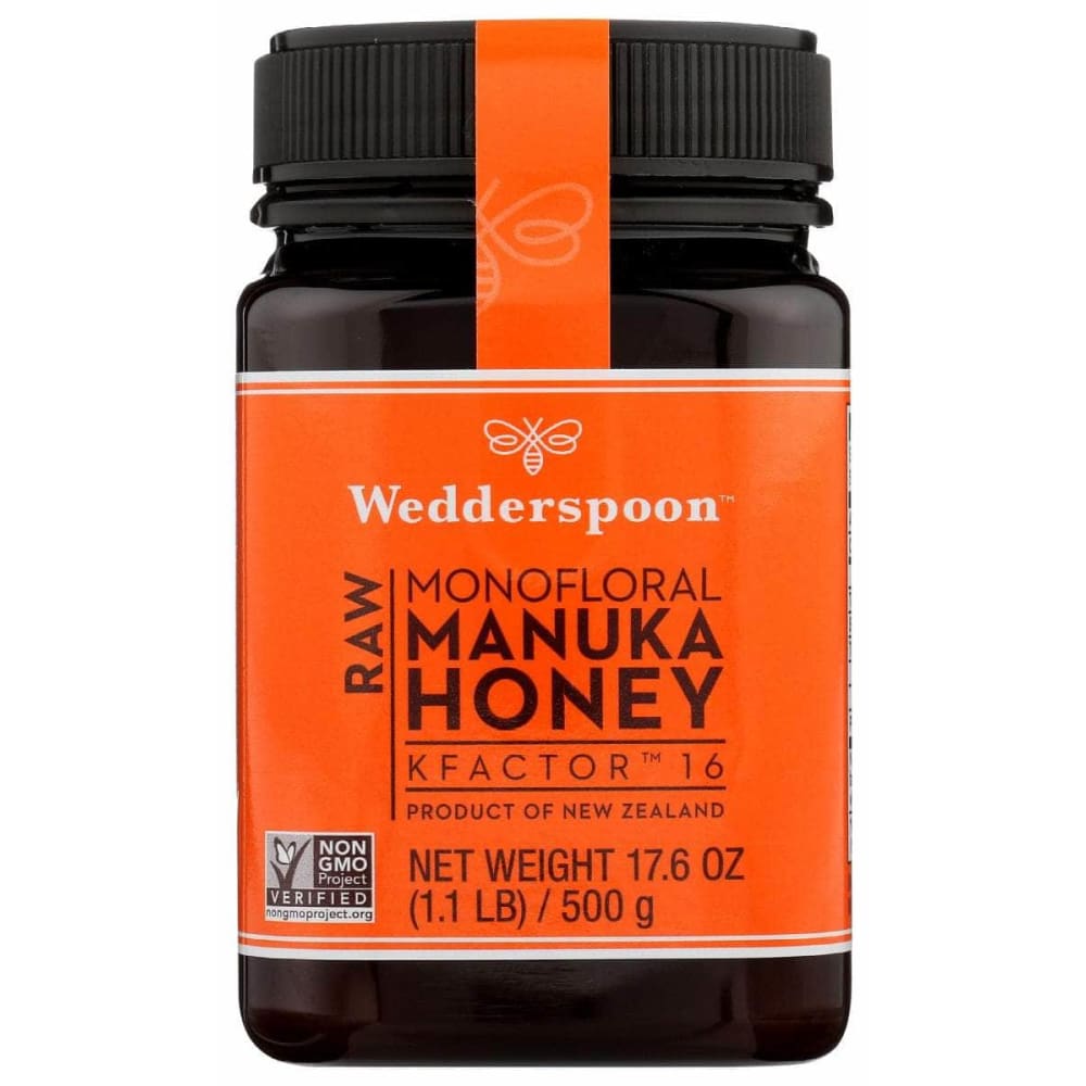 WEDDERSPOON Grocery > Cooking & Baking > Honey WEDDERSPOON Honey Raw Manuka Kfctr 16, 17.6 oz