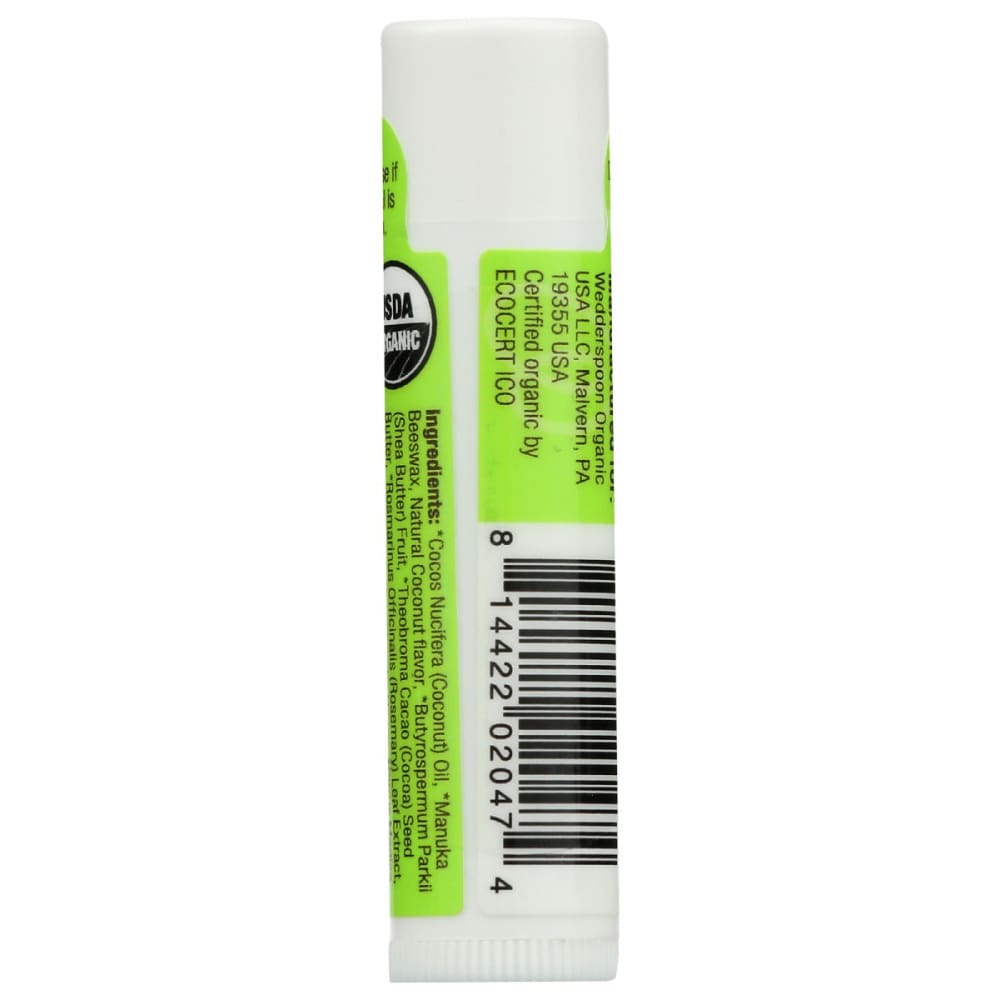 WEDDERSPOON: Lip Balm Mnk Coconut Lime 0.15 oz - Beauty & Body Care > Skin Care > Lip Balm - Wedderspoon