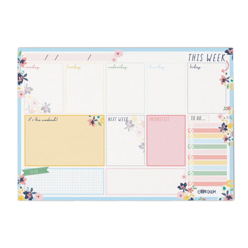Weekly Planner Pad Ditzy Floral 6Ct (Pack of 2) - Plan & Record Books - Pukka Pads