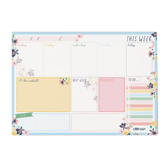 Weekly Planner Pad Ditzy Floral 6Ct (Pack of 2) - Plan & Record Books - Pukka Pads