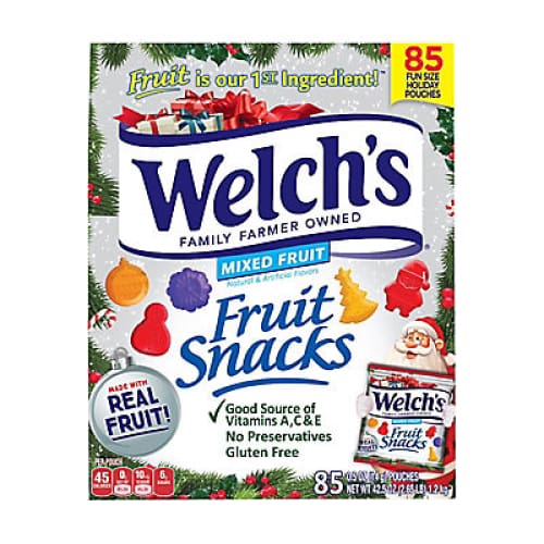Welch’s Fruit Snacks Holiday Box 85 ct. - Home/Seasonal/Holiday/Holiday Candy & Gift Baskets/ - Welch’s