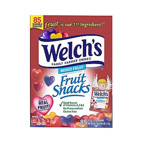 Welch’s Fruit Snacks Valentine Box 85 pk. - Home/Seasonal/Valentine’s Day/Valentine’s Day Treats/ - Welch’s