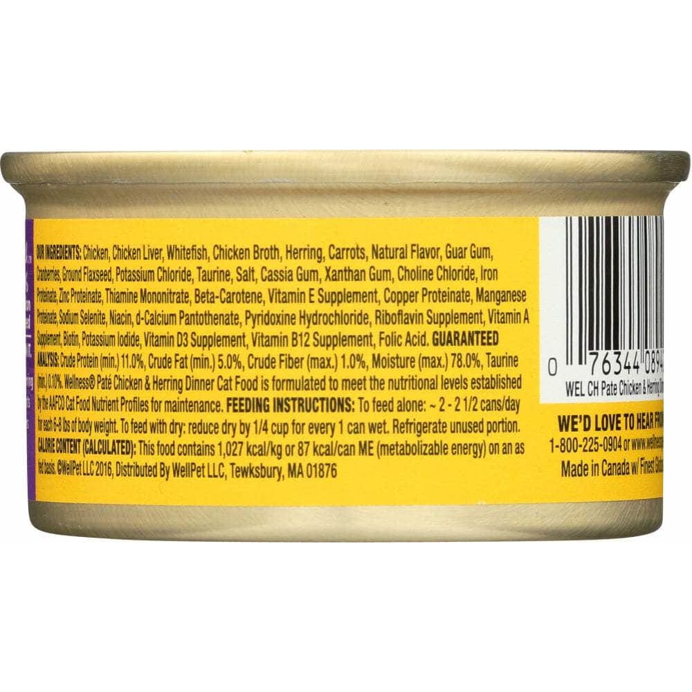 Wellness Wellness Adult Chicken and Herring Canned Cat Food, 3 oz
