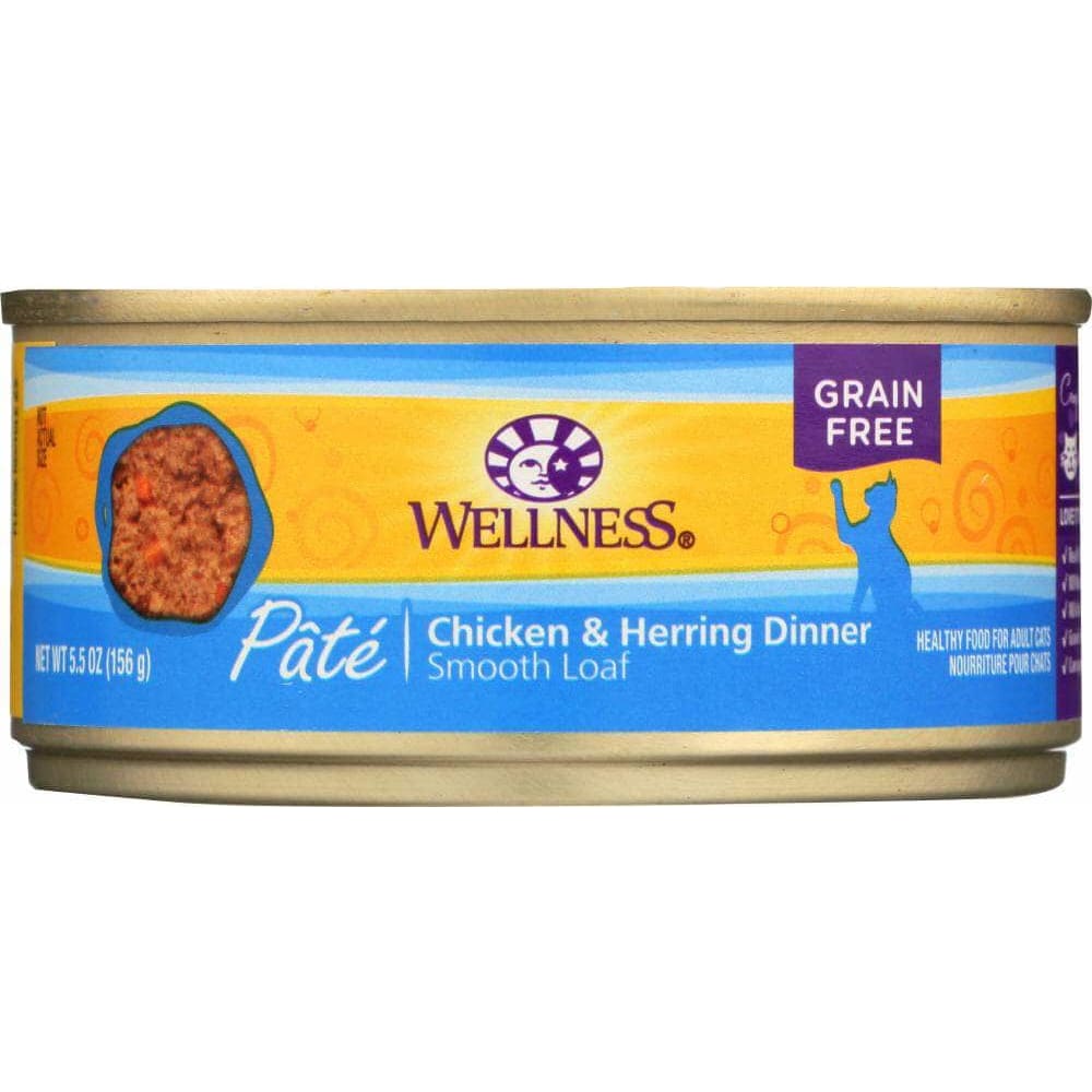 Wellness Wellness Adult Chicken and Herring Canned Cat Food, 5.5 oz