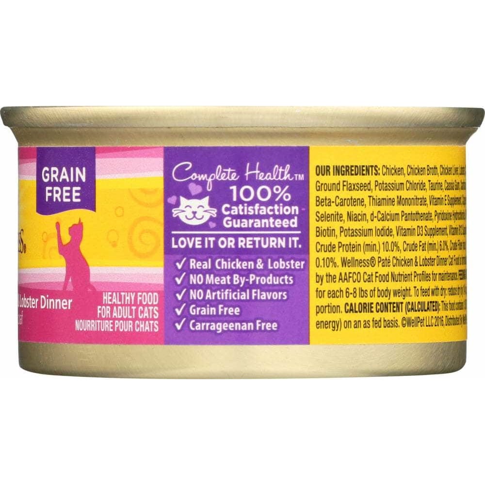 Wellness Wellness Adult Chicken and Lobster Canned Cat Food, 3 oz