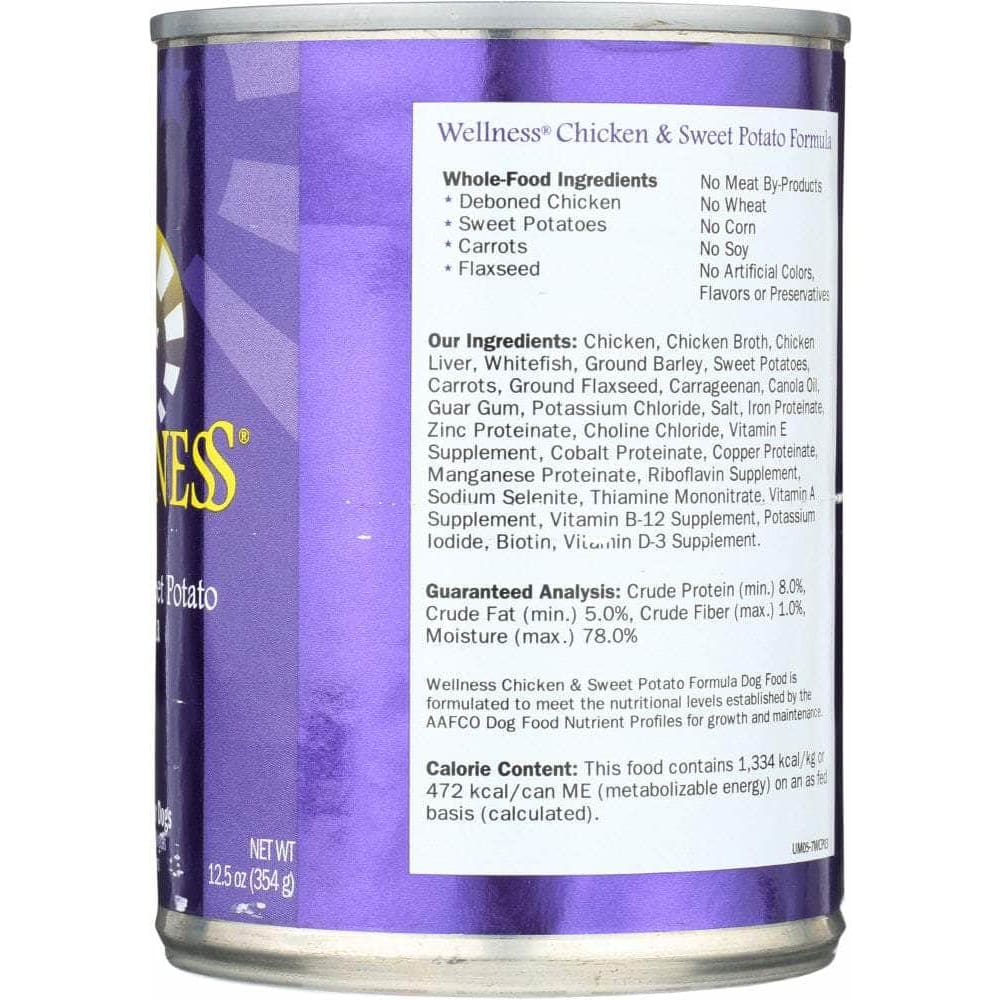 Wellness Wellness Chicken and Sweet Potatoes Dog Food, 12.5 oz