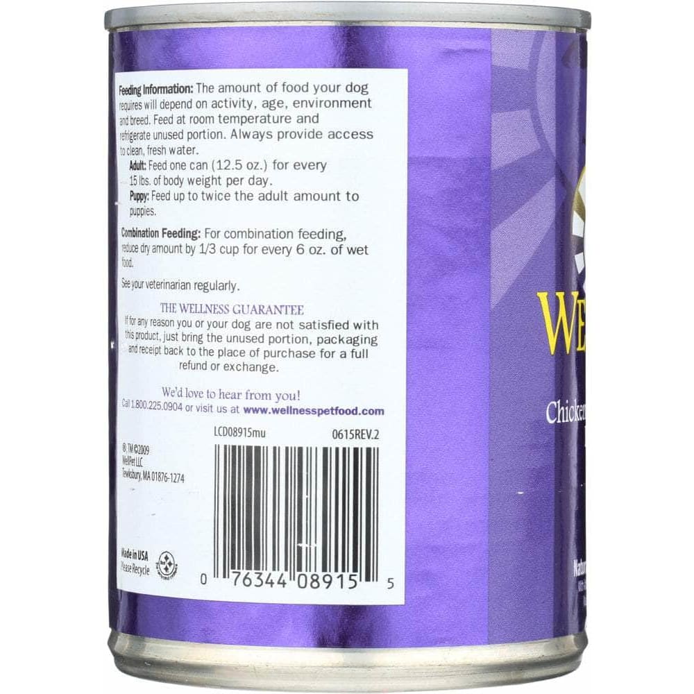 Wellness Wellness Chicken and Sweet Potatoes Dog Food, 12.5 oz