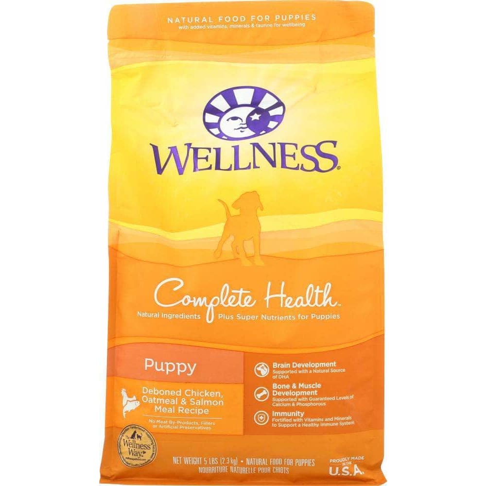 Wellness Wellness Chicken Salmon and Oatmeal Natural Dry Puppy Food, 5 lb