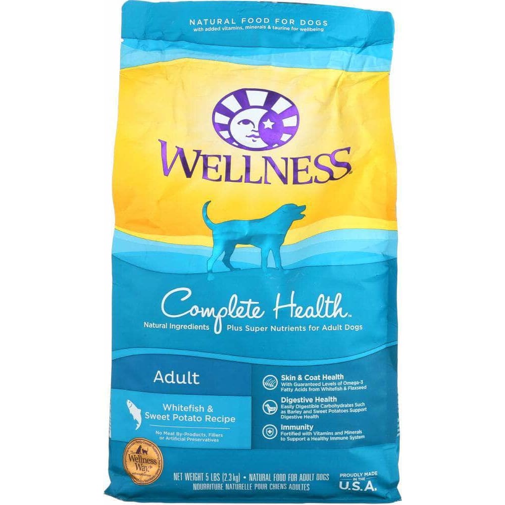 Wellness Wellness Complete Health Whitefish & Sweet Potato Dry Dog Food, 5 lb
