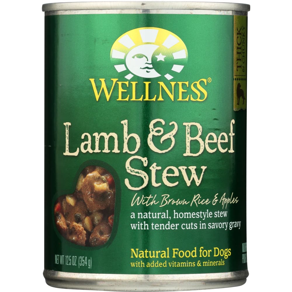 WELLNESS: Dog Food Wet Lamb Beef Stew 12.5 oz (Pack of 5) - Grocery > Natural Snacks > Snacks - WELLNESS