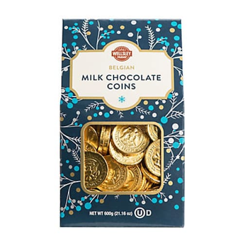 Wellsley Farm Milk Chocolate Coin Box 24.7 oz. - Home/Grocery/Pantry/International Foods/ - Wellsley Farms