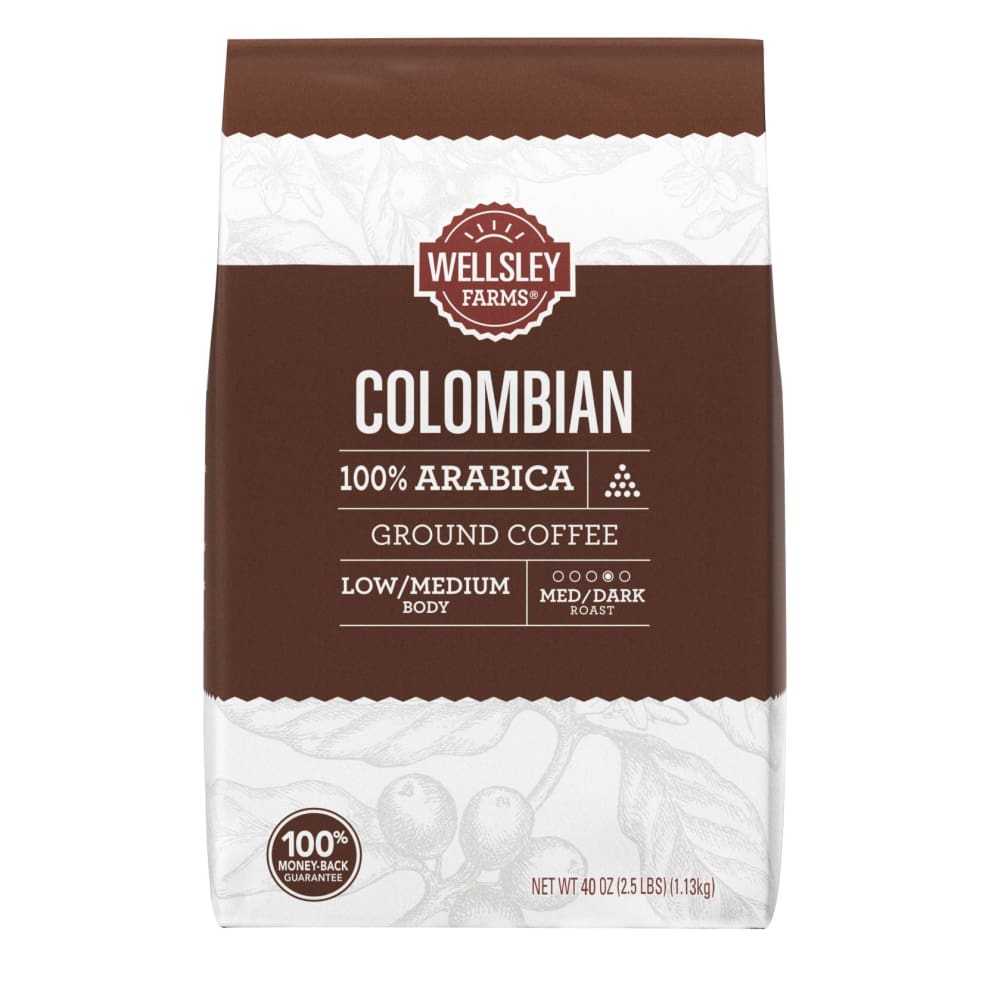 Wellsley Farms Colombian Ground Coffee 40 oz. - Wellsley Farms