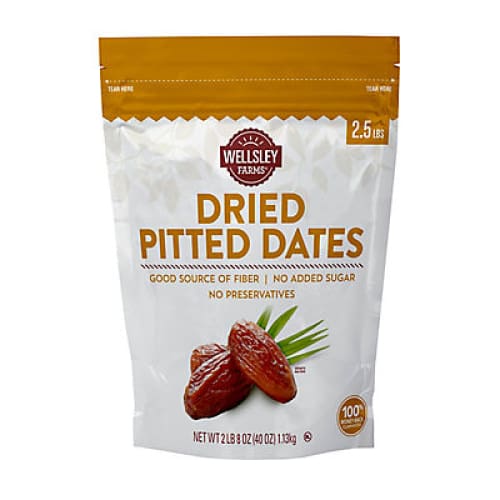 Wellsley Farms Dried Pitted Dates 2.5 lbs. - Home/Grocery/Snacks/Fruit Snacks Nuts & Seeds/ - Wellsley Farms