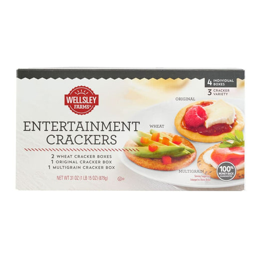 Wellsley Farms Entertainment Crackers 4 pk./31 oz. - Wellsley Farms